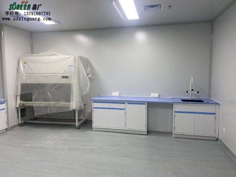 济南药谷产业园实验室家具安装现场