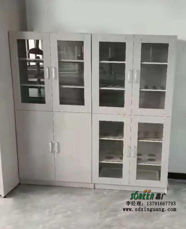 潍坊实验室家具实验台厂家全钢制双开门器皿柜试剂柜